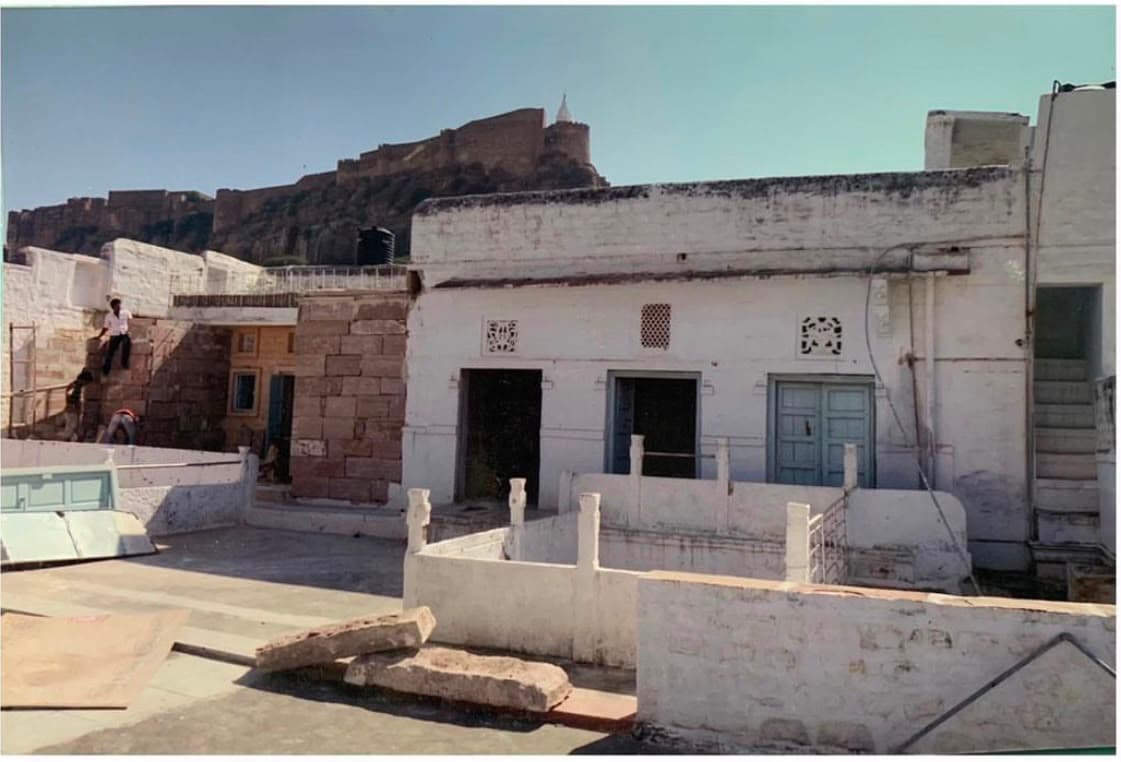 The haveli exterior before restoration