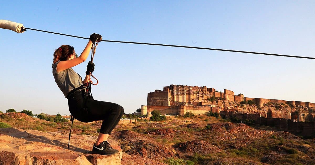 Zipline Over Mehrangarh